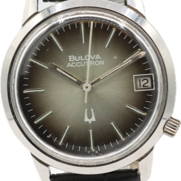 Vintage 34mm Bulova Sunburst Men\'s Tuning Fork Wristwatch 218 USA Base Metal main image 4